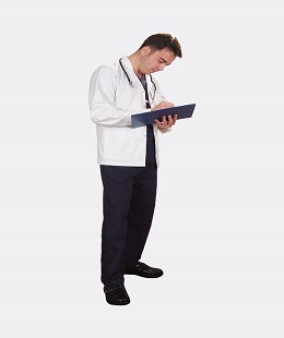 DR 430-Uzun Kollu Doktor Önlüğü - Kısa Beden Erkek Doktor Önlüğü